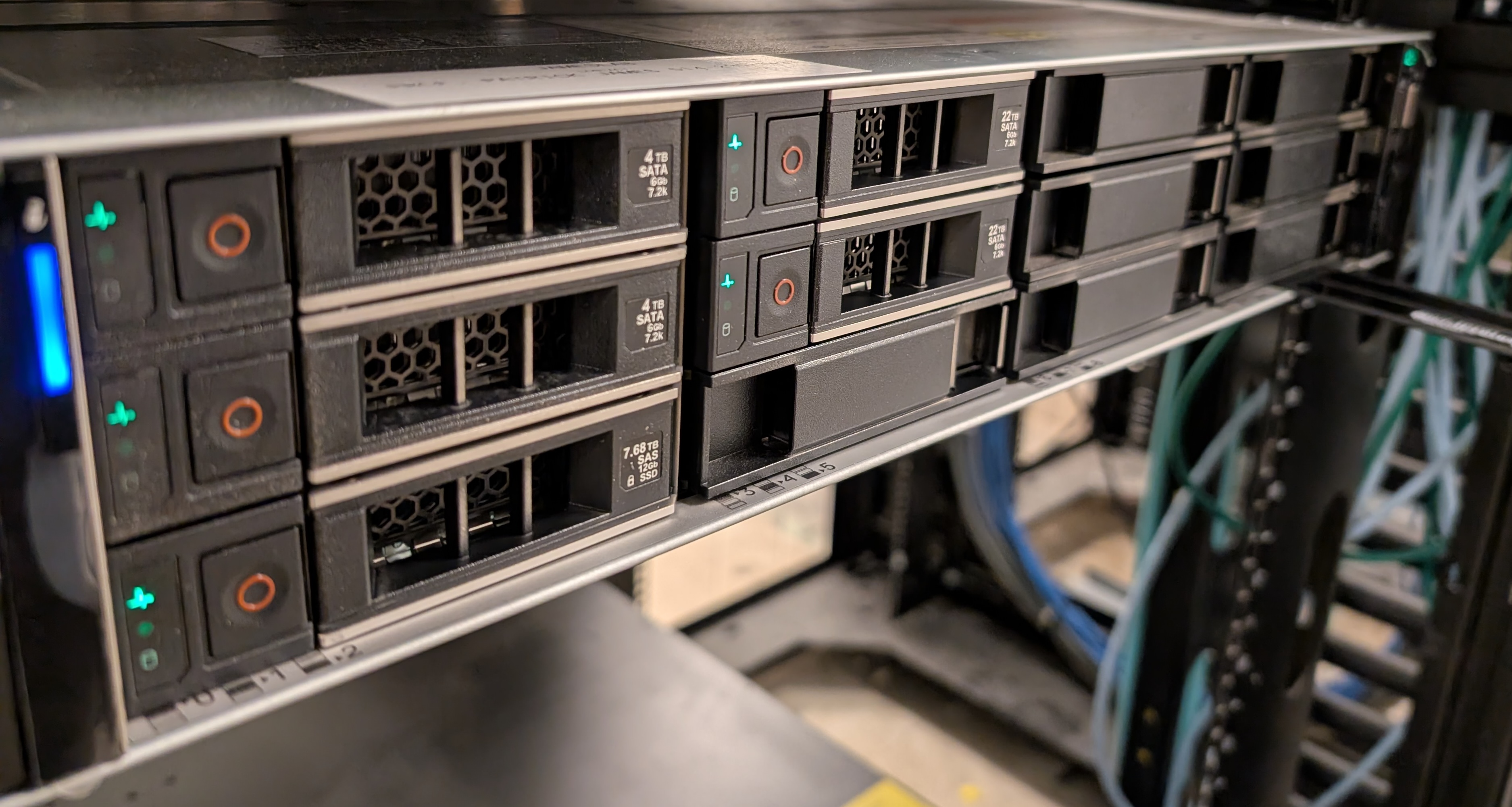 A computation server on a server rack